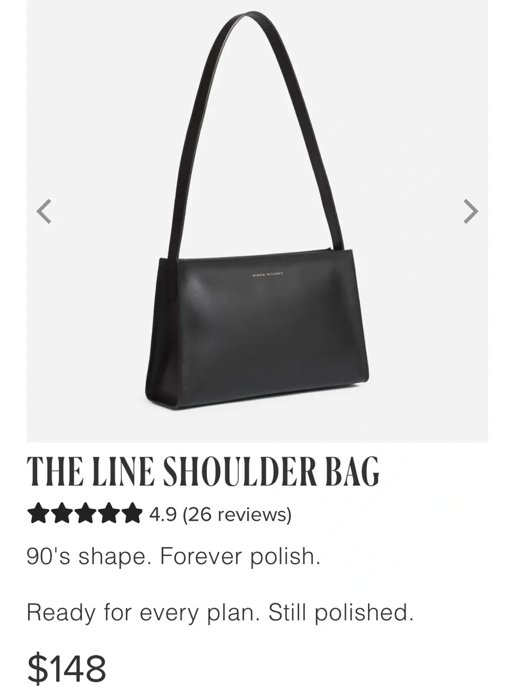 Minor History Leather A Line Shoulder Bag